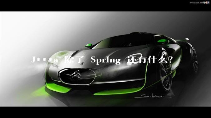 J***a 除了 Spring 还有什么？